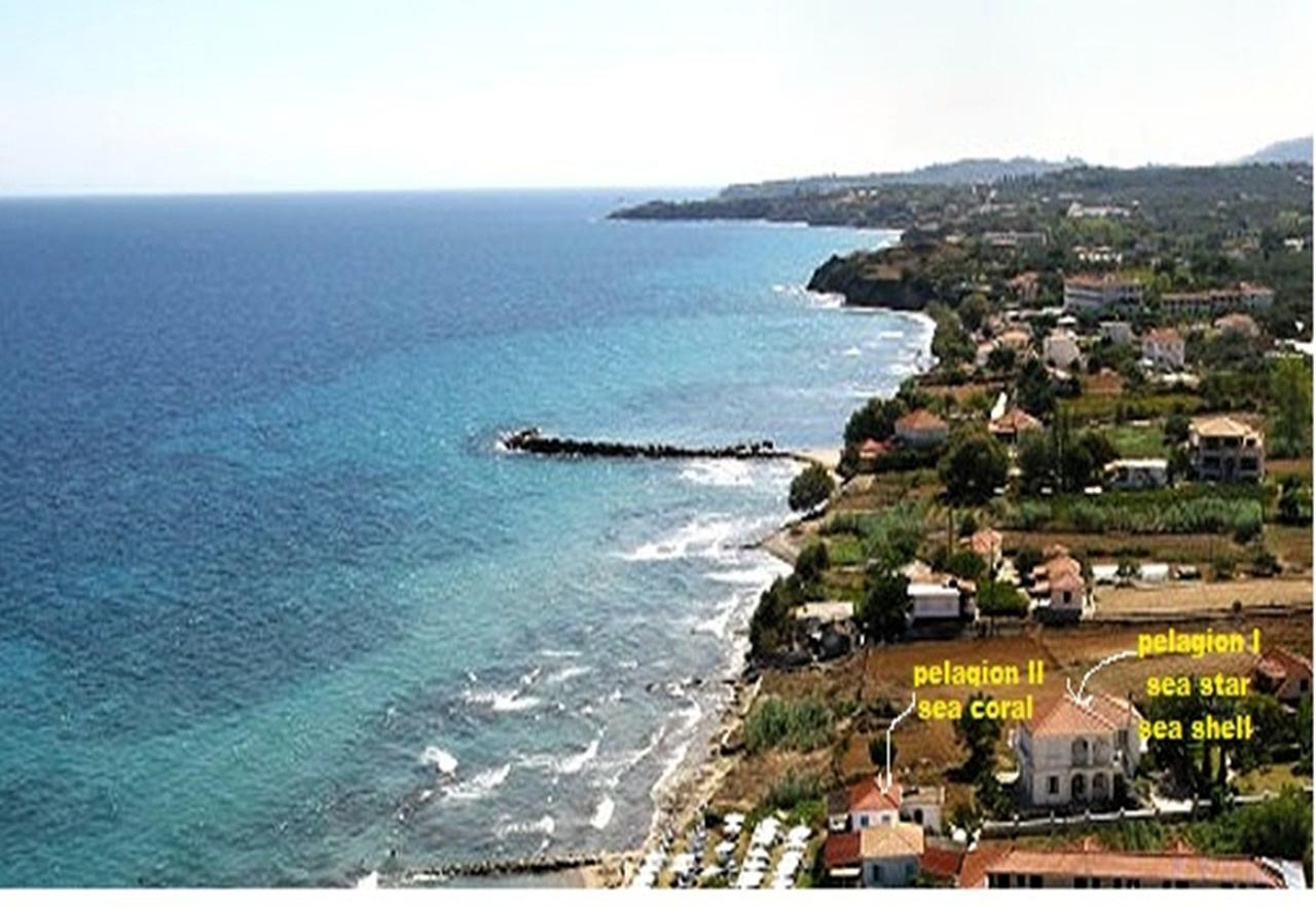 Pelagion II Sea Coral - Beachfront Holiday Home 基普塞利 外观 照片
